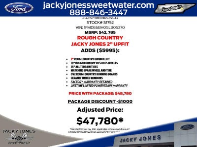 2025 Ford Bronco ROUGH COUNTRY