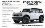 2026 Ford Bronco Big Bend Custom Matte Black Pkg