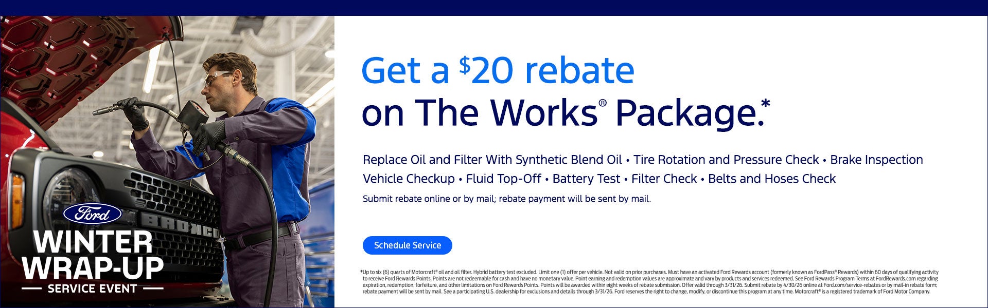 Get a $20 rebate on The Works® Package.*